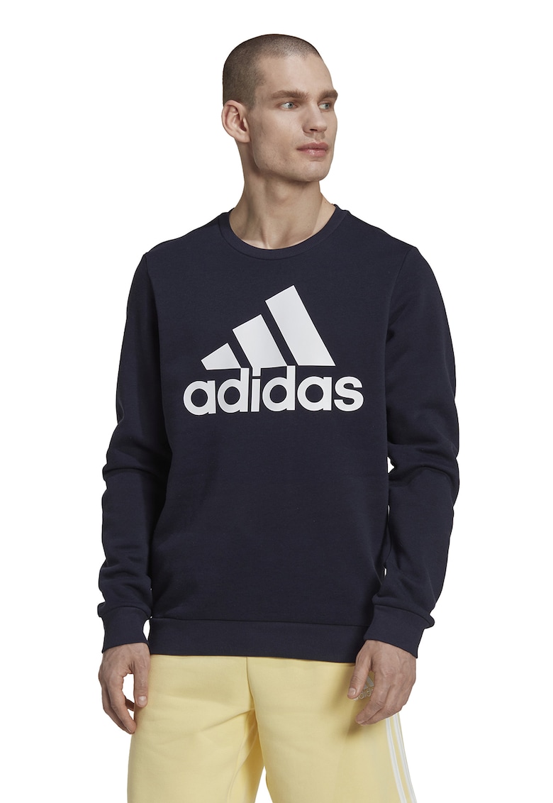 Bluza sport cu imprimeu logo Essentials - Bleumarin -