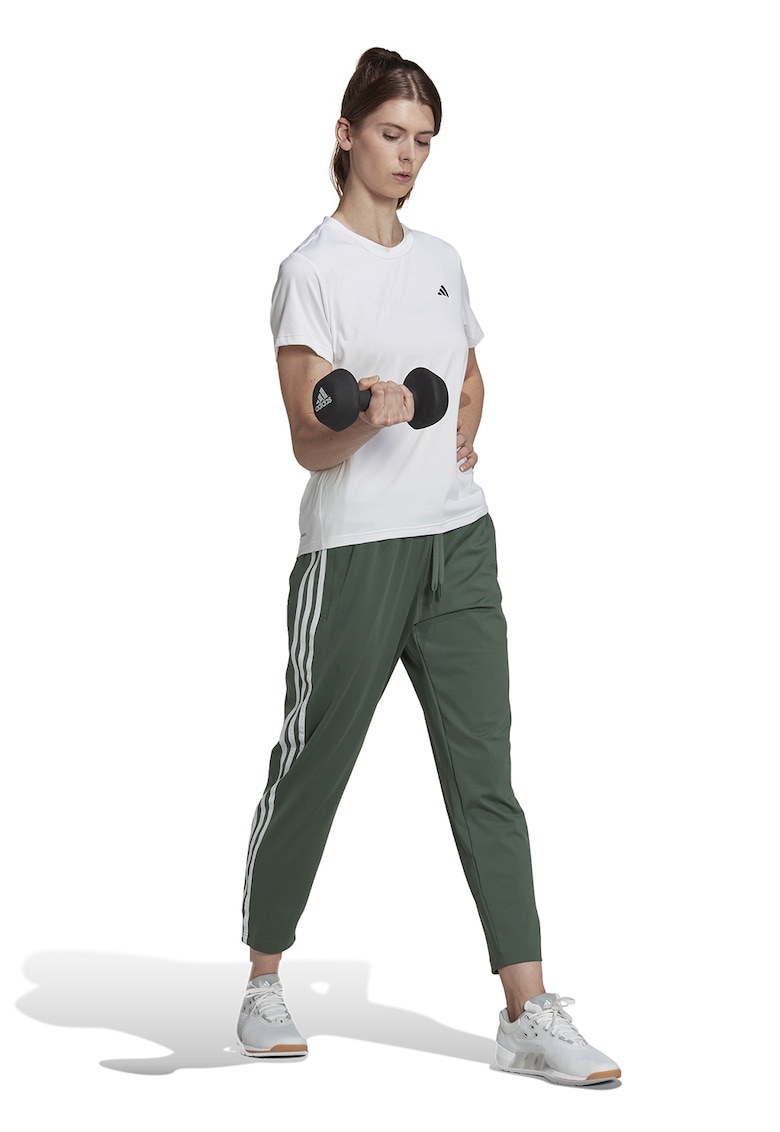 Pantaloni crop cu croiala conica pentru antrenament