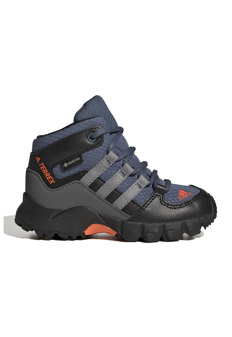 Ghete mid-high impermeabile pentru drumetii Terrex Mid GTX - Gri/Albastru inchis