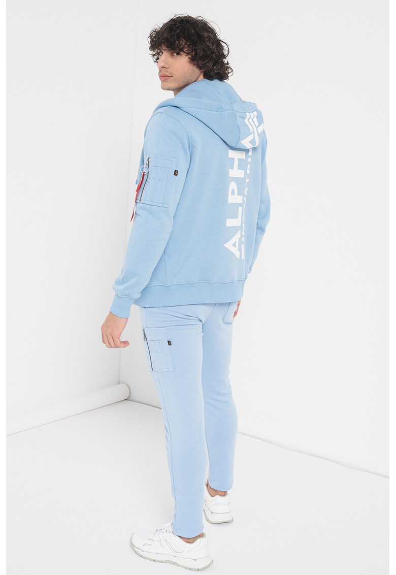 ALPHA INDUSTRIES Худи с лого и цип за Мъже ALPHA INDUSTRIES Худи с лого и цип за Мъже