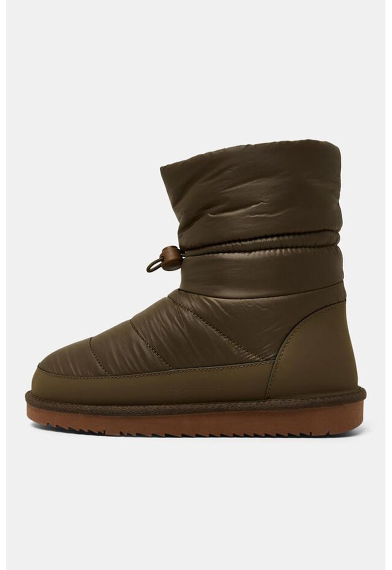 Ghete slip-on cu aspect matlasat - Kaki