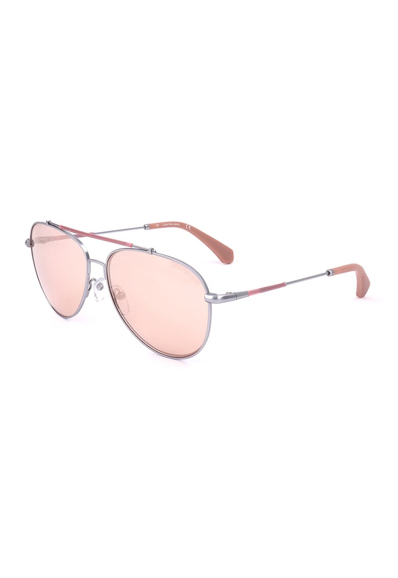 CALVIN KLEIN JEANS Унисекс слънчеви очила Aviator с плътен цвят за Жени CALVIN KLEIN JEANS Унисекс слънчеви очила Aviator с плътен цвят за Жени