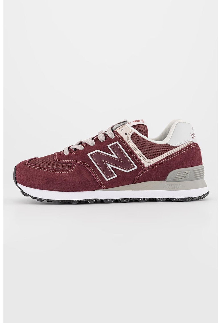 574 Pantofi sport cu insertii de piele intoarsa