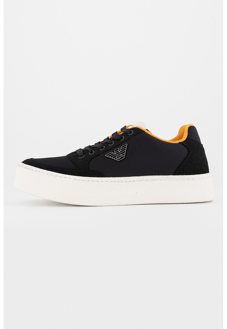 Pantofi sport cu garnituri de piele