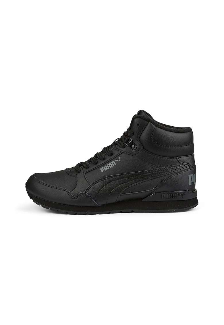 Pantofi sport mid-high unisex de piele ST Runner v3 - Negru