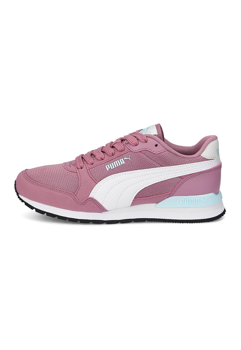 Pantofi sport cu insertii textile ST Runner V3 - Alb/Roz prafuit