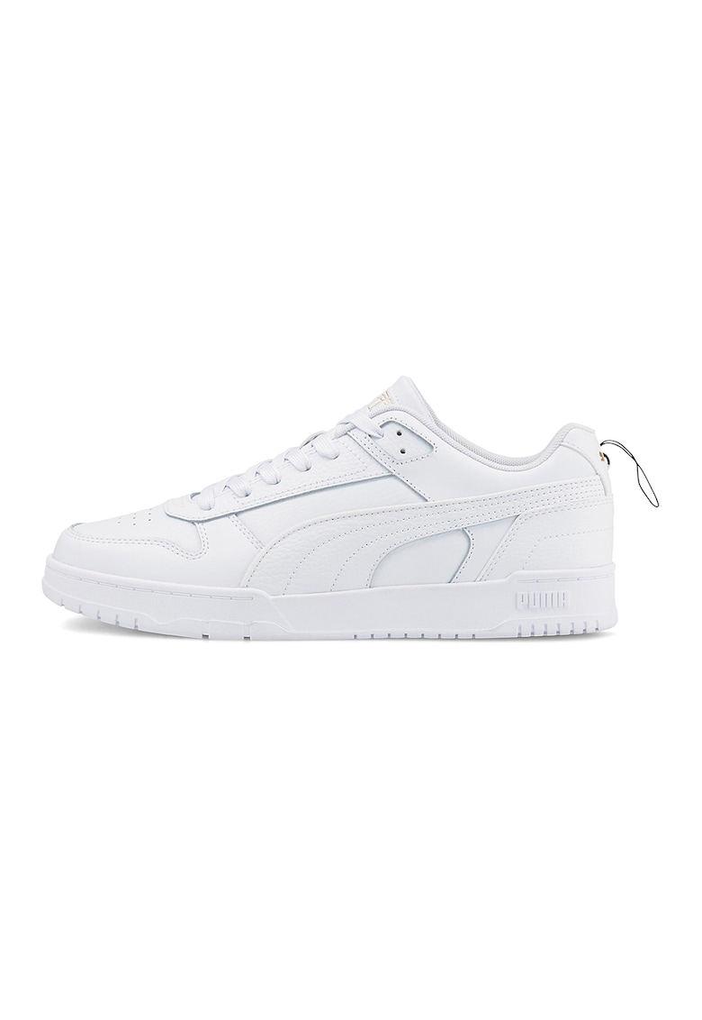 Pantofi sport de piele ecologica si piele RBD Game - Alb optic