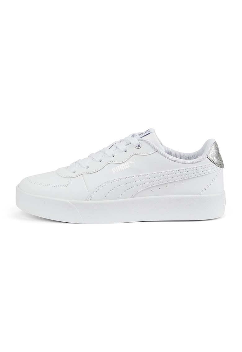 Pantofi sport de piele ecologica cu aspect deteriorat Skye Clean - Alb optic