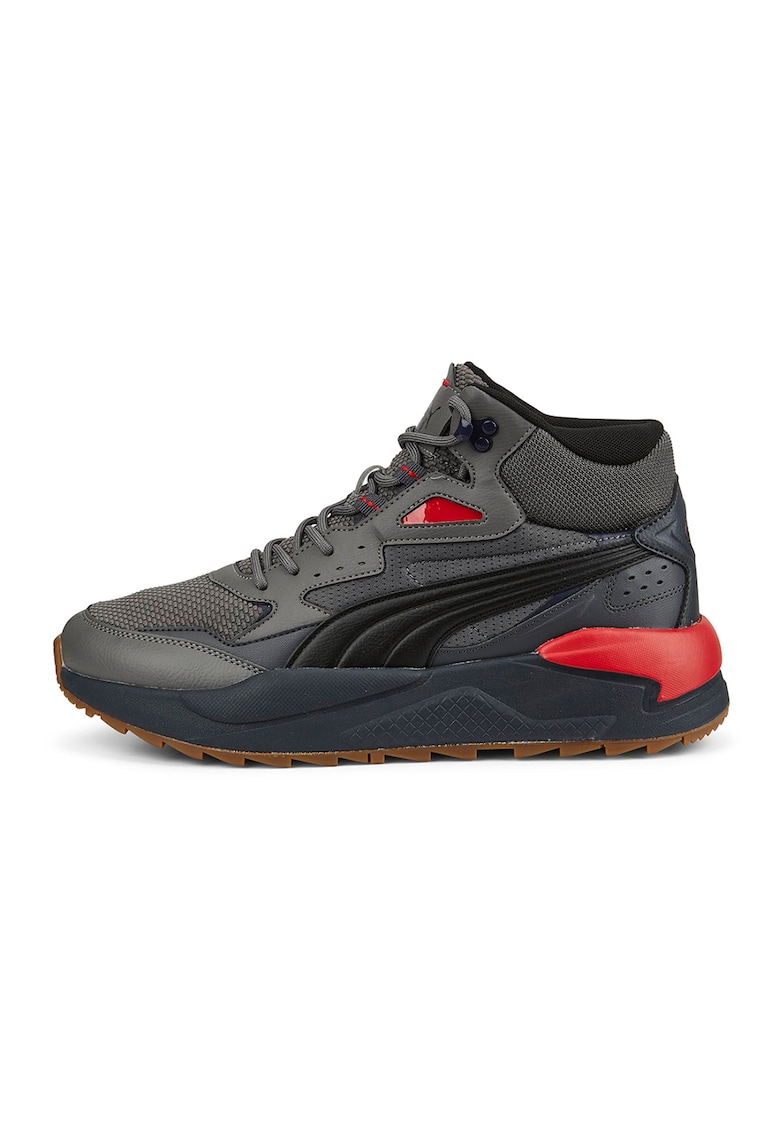 Pantofi sport mid-high de piele ecologica X-Ray Speed - Gri inchis