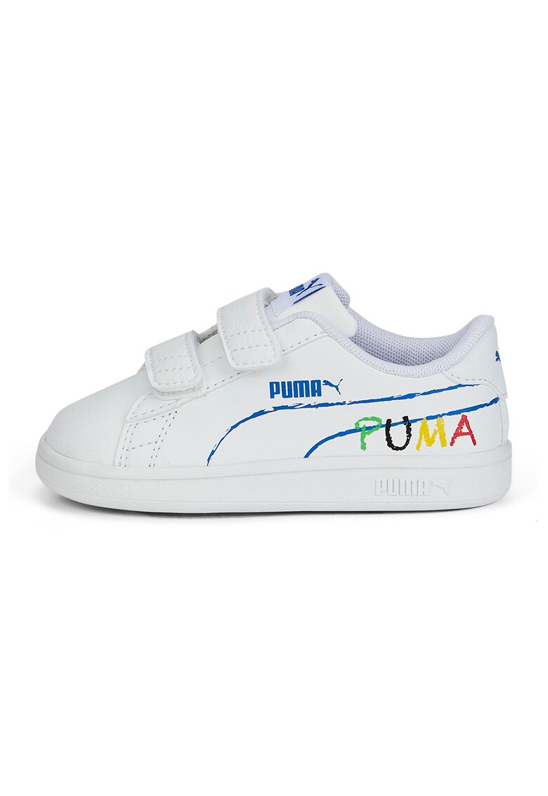 Pantofi sport de piele ecologica cu velcro Smash V2