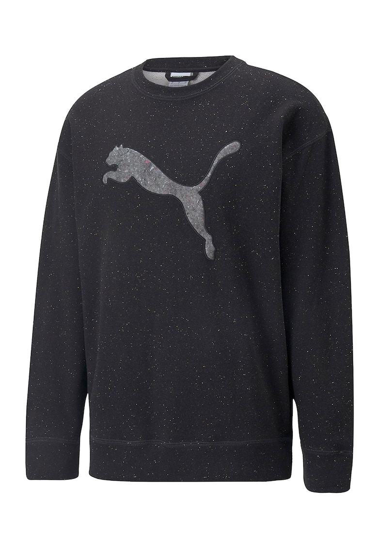 Bluza sport lejera cu imprimeu logo Collection - Negru