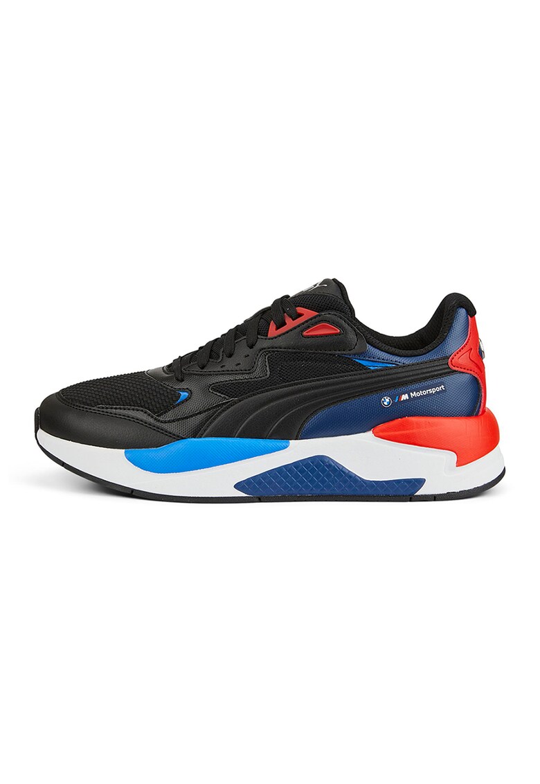 Pantofi sport de piele ecologica si material textil BMW Motorsport