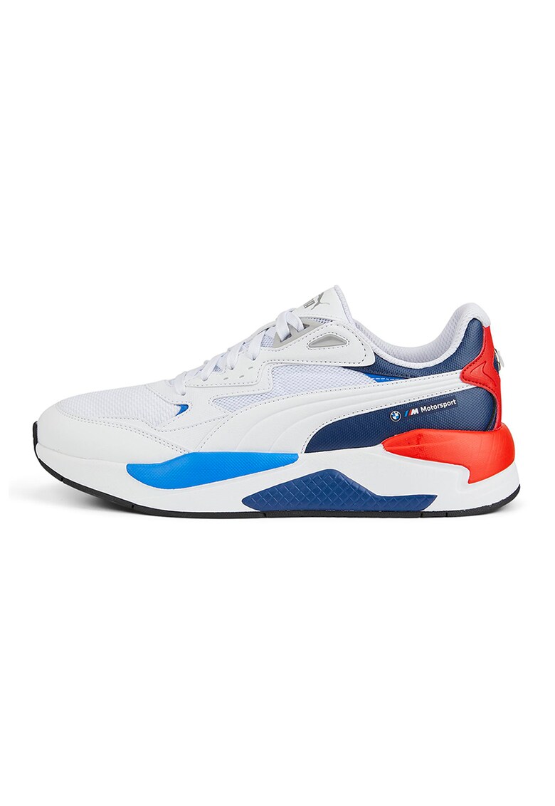 Pantofi sport de piele ecologica si material textil BMW Motorsport