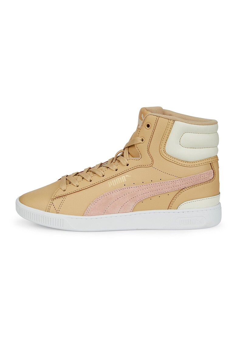 Pantofi sport mid-high the piele cu garnituri de piele intoarsa Vikky V3