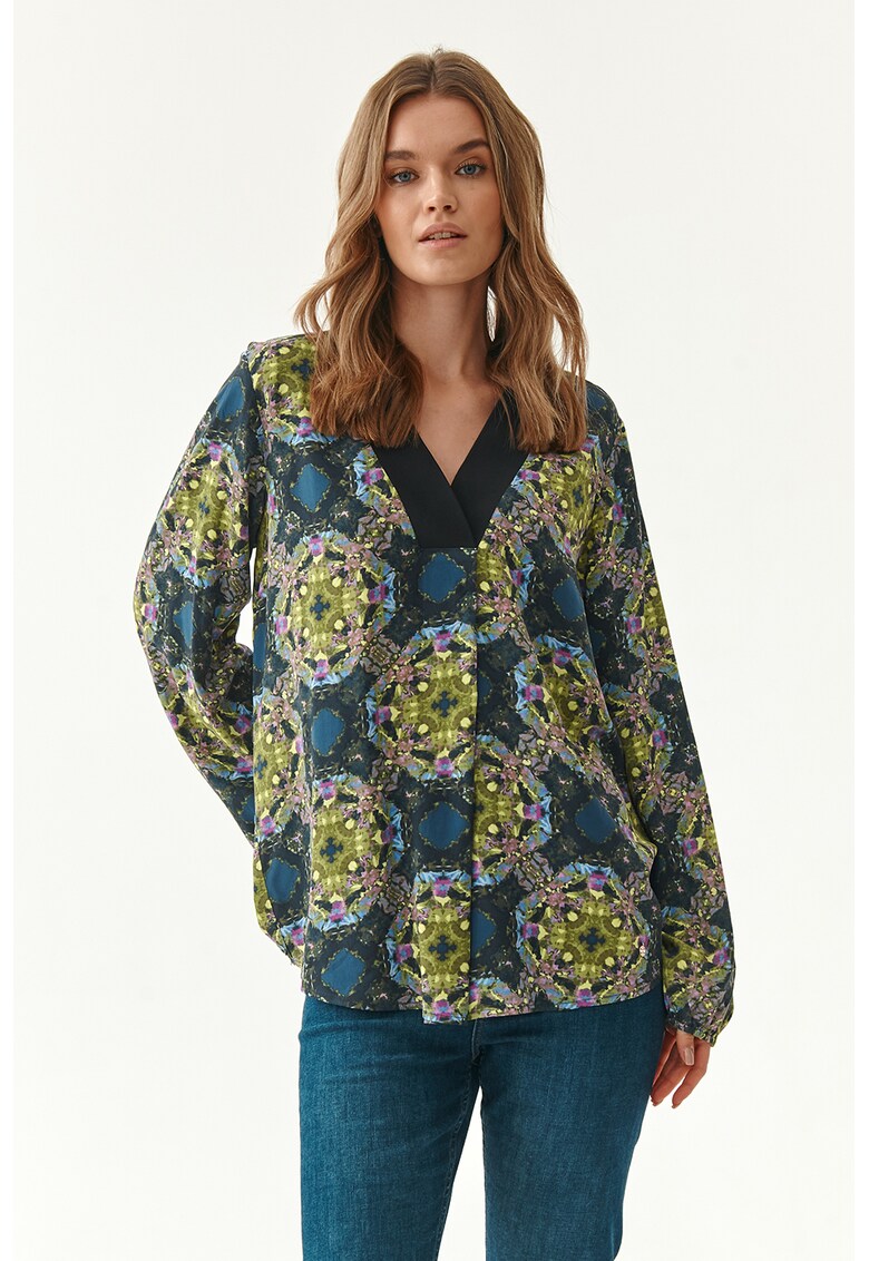Bluza cu guler tunica si motive orientale