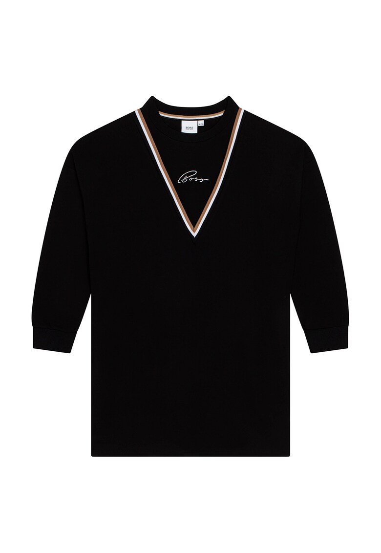 BOSS Kidswear Рокля тип пуловер с лого за Момичета BOSS Kidswear Рокля тип пуловер с лого за Момичета