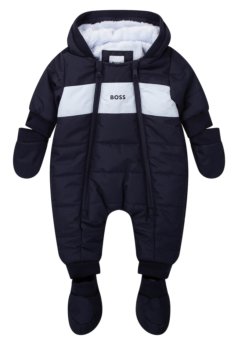 Boss Kidswear Costum de iarna rezistent la apa cu vatelina si gluga