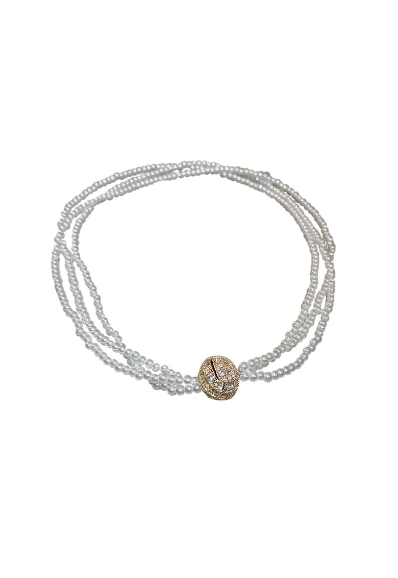 Colier auriu - cu perle si pietre - Sonata C5 -