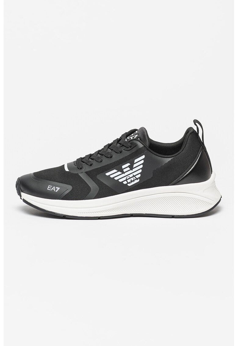 Pantofi sport unisex tricotati cu garnituri din piele ecologica Future