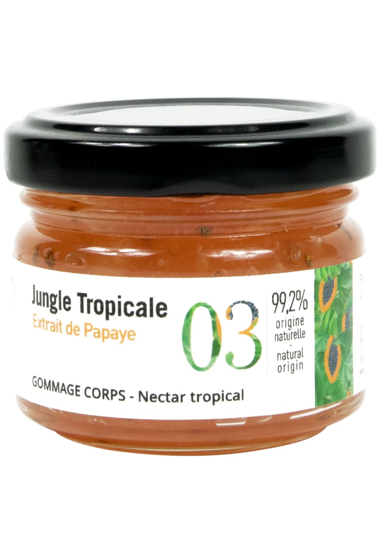 Exfoliant pentru corp - cu enzime si particule de samburi de papaya - Spa Destination Jungle Tropical 60 ml