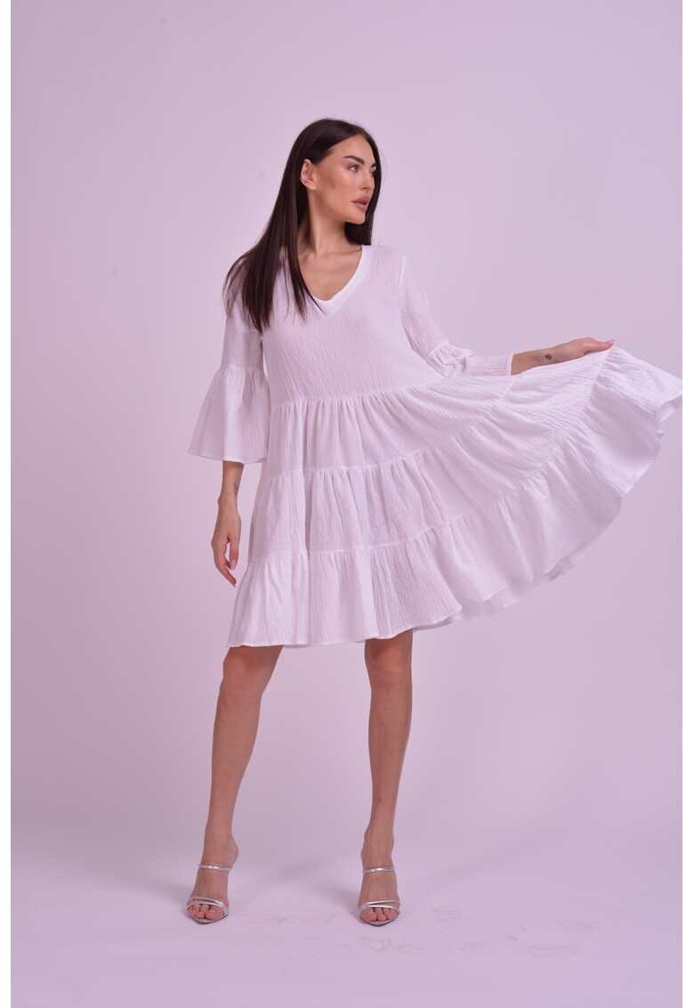 Acob a porter Къса рокля с волани за Жени Acob a porter Къса рокля с волани за Жени