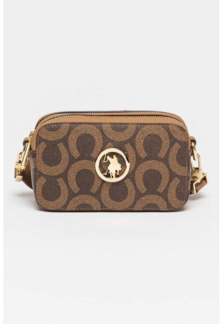 Geanta crossbody cu model si fermoar