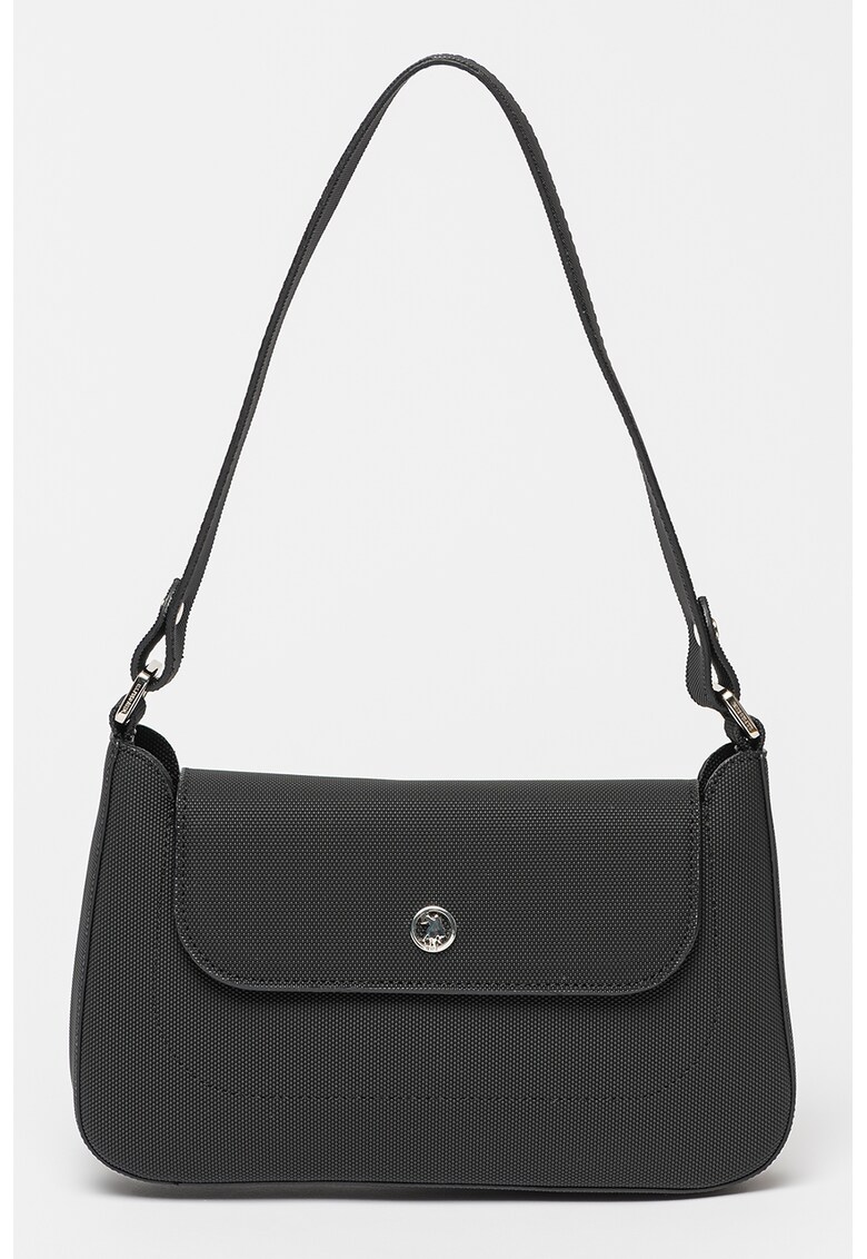 Geanta de umar cu garnituri contrastante