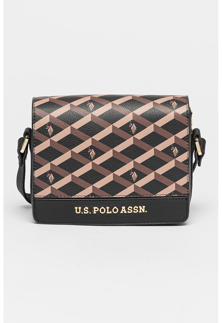 Geanta crossbody de piele ecologica cu model