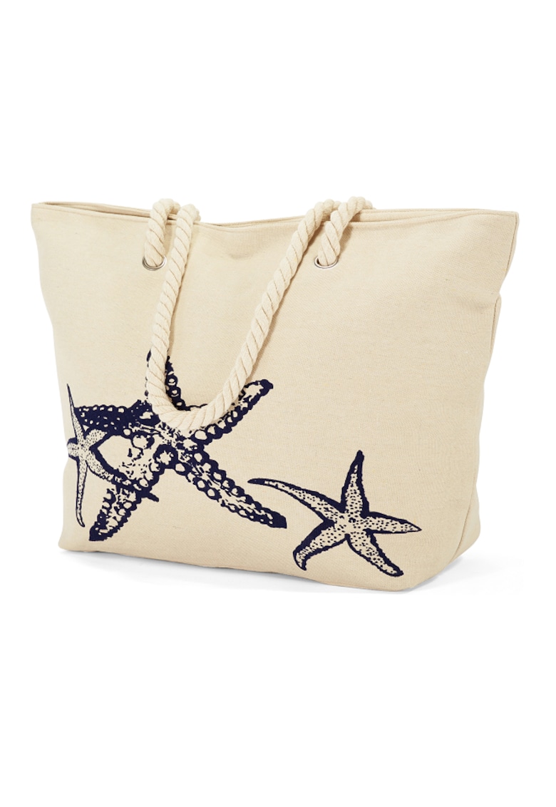 Geanta de plaja - BZ 5490 - Bej/Imprimeu 1