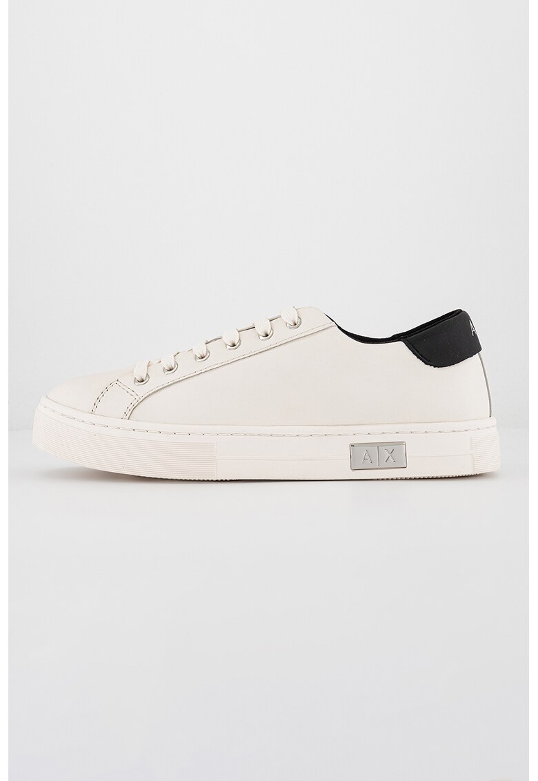 Pantofi sport din piele cu model uni Pantofi sport din piele cu model uni Armani Exchange