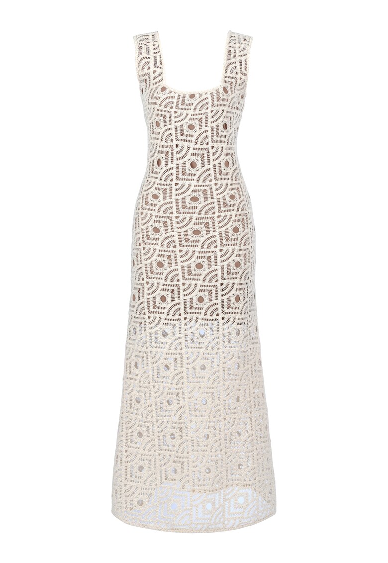 Rochie maxi cu model cu perforatii