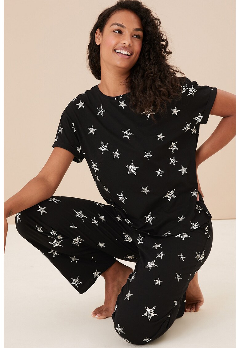 Pijama cu imprimeu cu stele