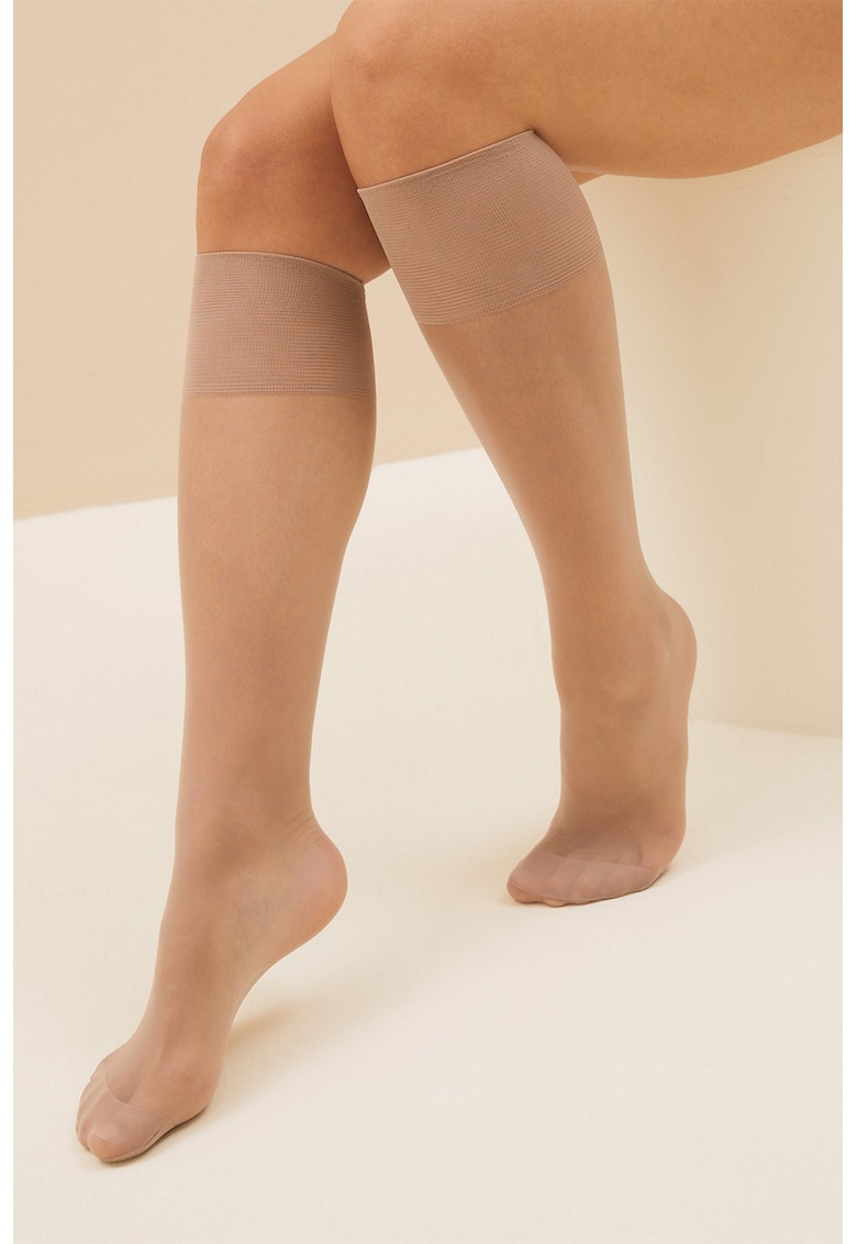 Set de sosete din dres pana la genunchi 10 DEN - 4 perechi Set de sosete din dres pana la genunchi 10 DEN - 4 perechi