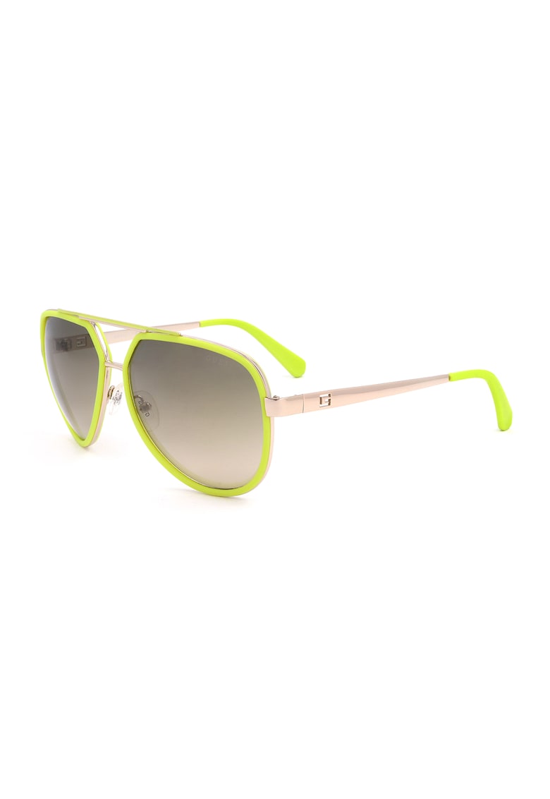 Guess Ochelari de soare aviator cu lentile in degrade