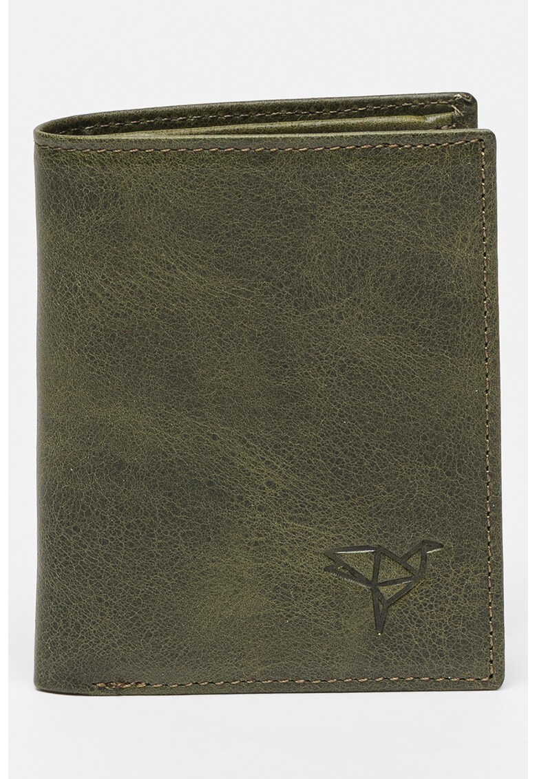 Portofel pliabil din piele cu logo discret Utah /accesorii/portofele