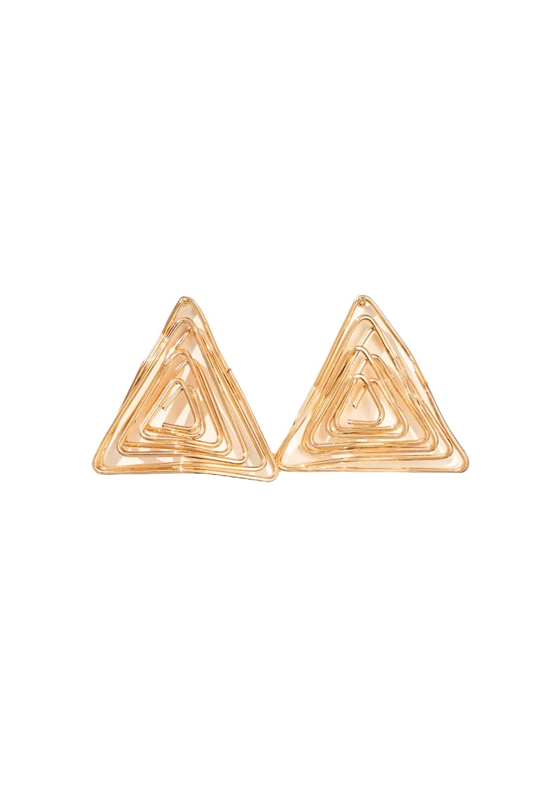 Cercei aurii - forma de triunghi - Thea C31 -