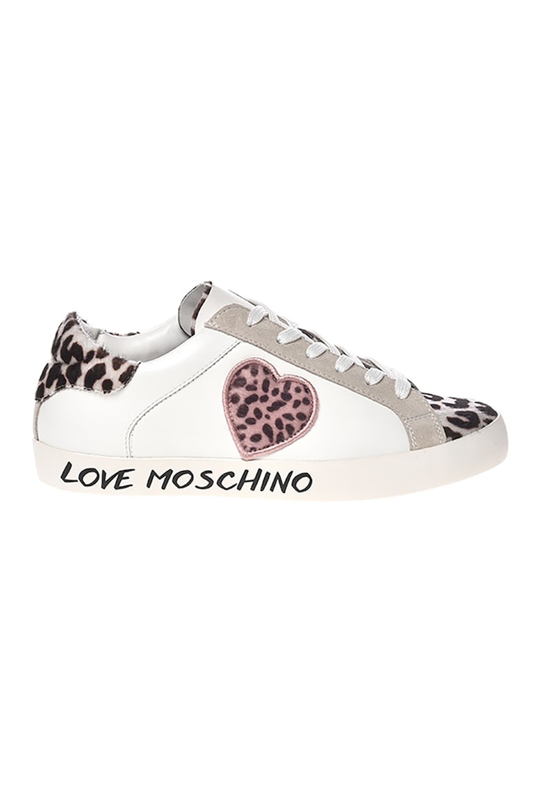 Pantofi sport cu detalii cu animal print