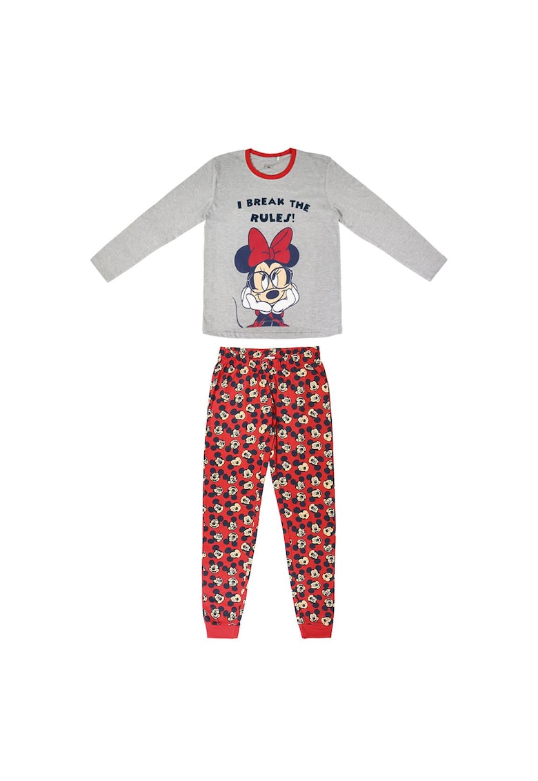 Pijamale pentru fetite - imprimeu Minnie Mouse