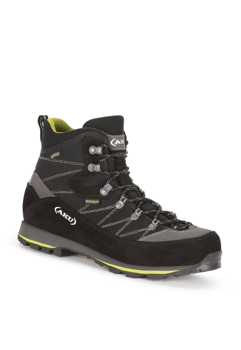 Pantofi sport barbati Trekker Lite III GTX -  Piele intoarsa/Poliuretan - Negru/Verde Pantofi sport barbati Trekker Lite III GTX -  Piele intoarsa/Poliuretan - Negru/Verde