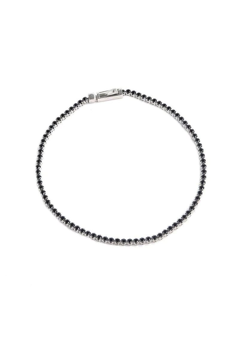 Bratara Tennis Aur Alb - 18K - Diamante Naturale Negre de 3.09 Carate - 7.0 g