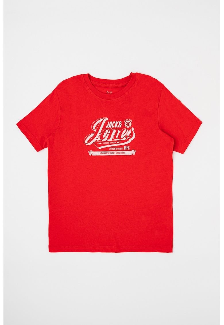 Tricou din bumbac organic cu imprimeu logo Jeans Jack & Jones BAIETI