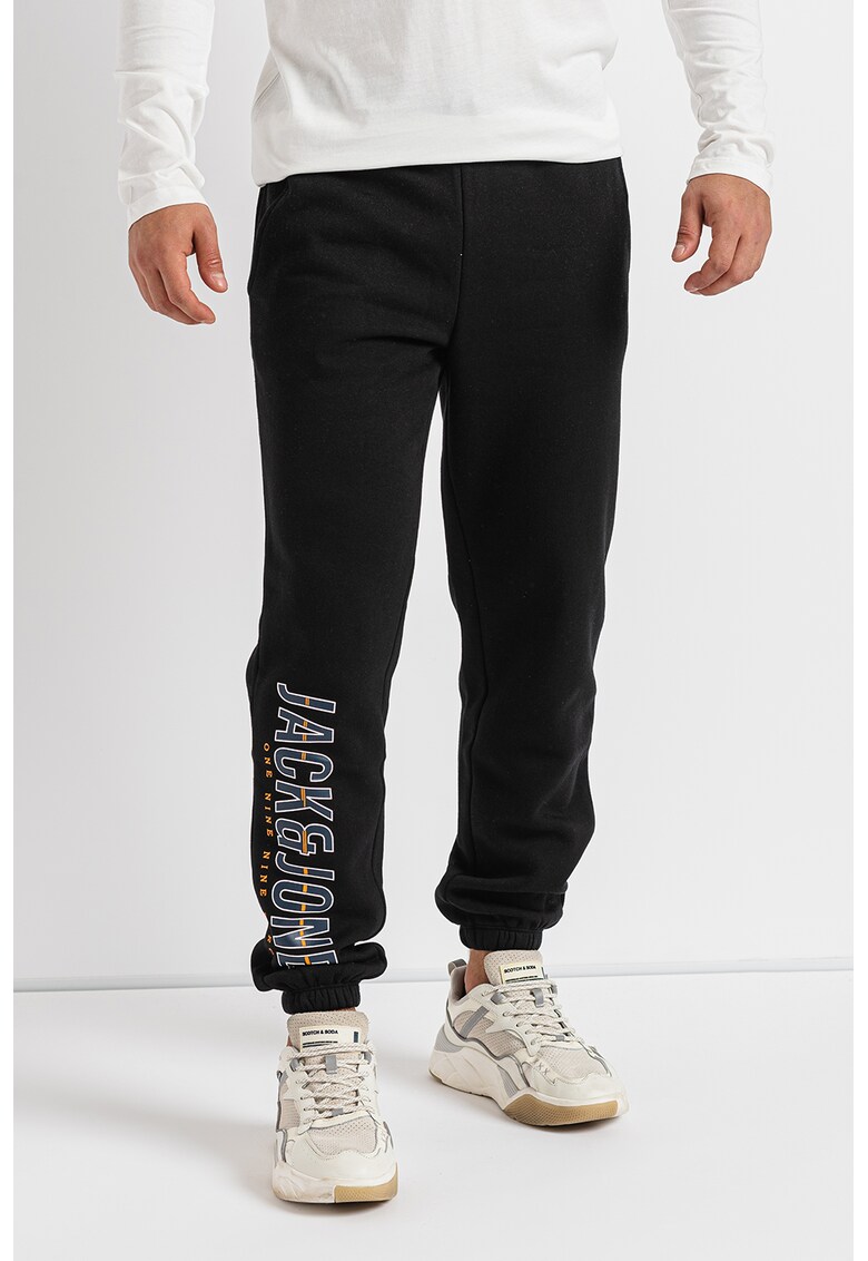 Pantaloni sport cu imprimeu logo Gordon