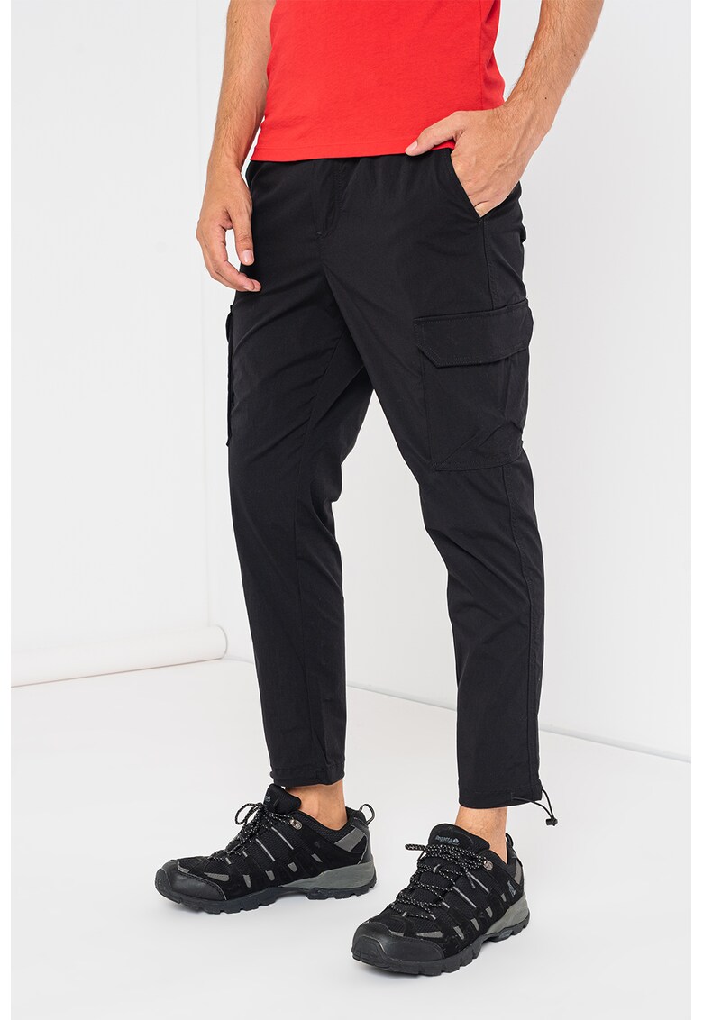 Pantaloni cargo cu talie elastica Techno