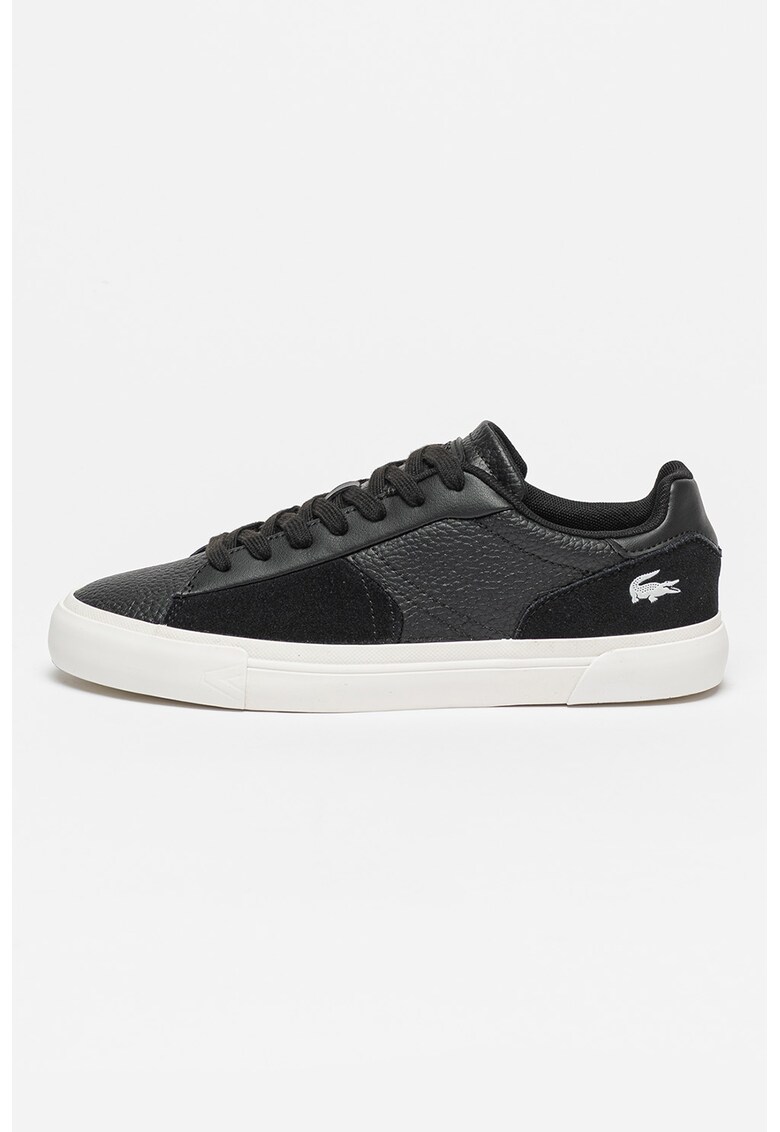 Pantofi sport din piele cu garnituri din piele intoarsa