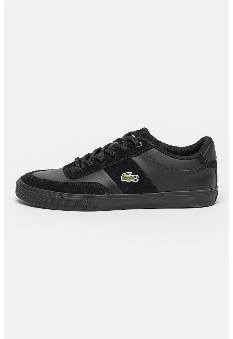 Pantofi sport din piele cu garnituri din piele intoarsa Court-Master Pro - Negru