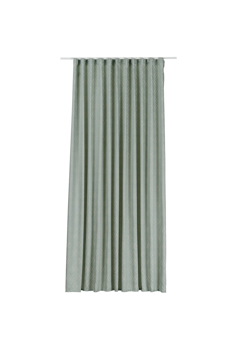 Draperie sesimbra - interior - cu inele - jacquard - 135x260 cm - turcoaz