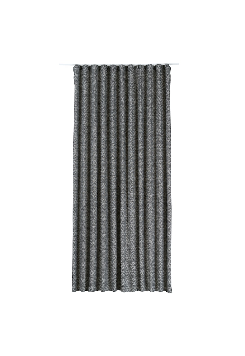 Draperie sesimbra - interior - cu inele - jacquard - 135x260 cm - gri