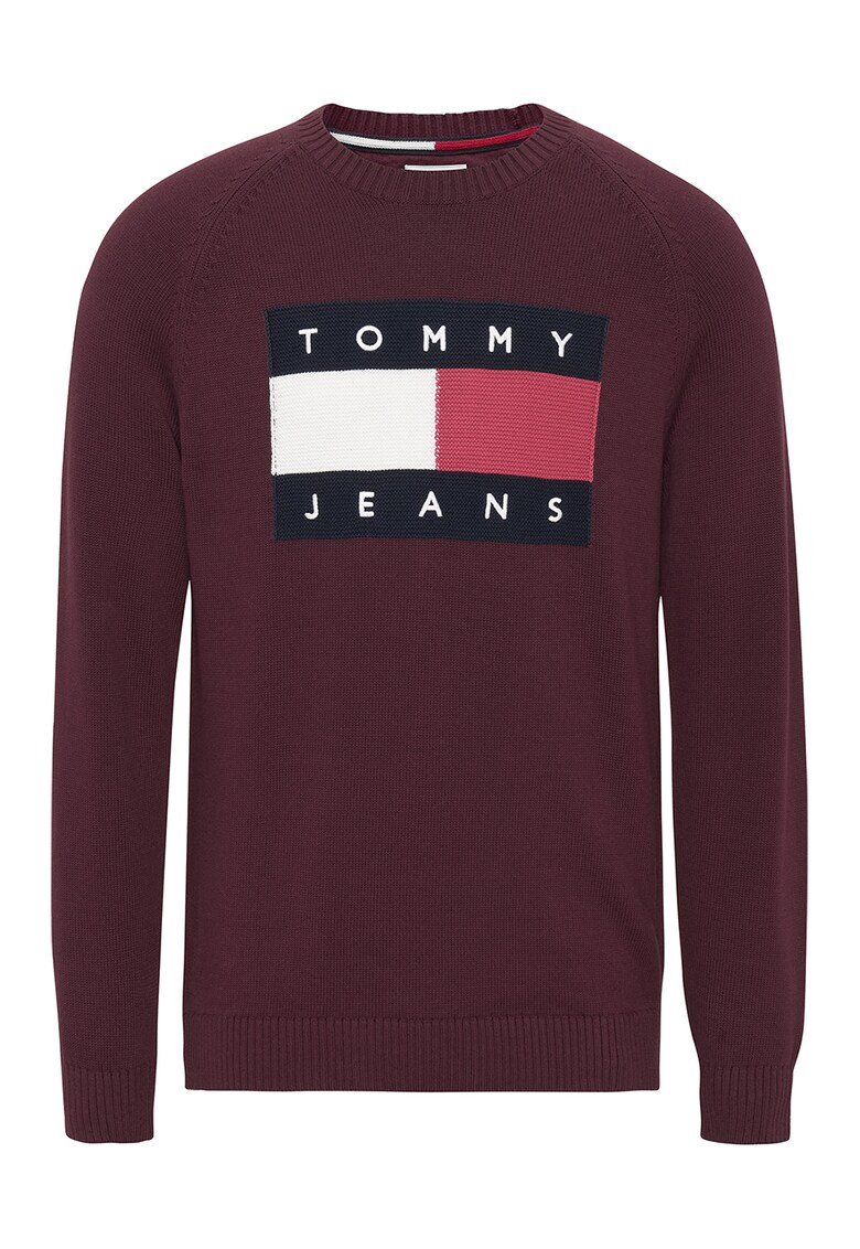 Tommy Jeans Пуловер с уголемено лого за Мъже Tommy Jeans Пуловер с уголемено лого за Мъже