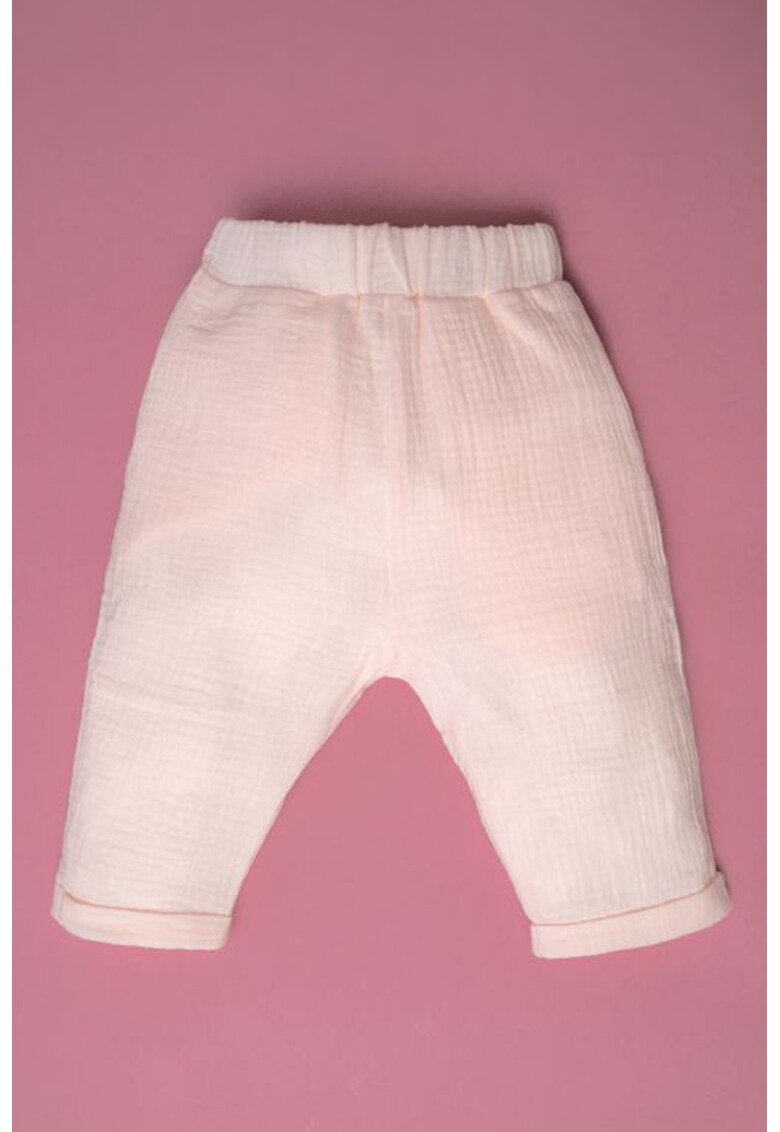 Mon Petit Jo Pantaloni uni cu talie elastica bunny