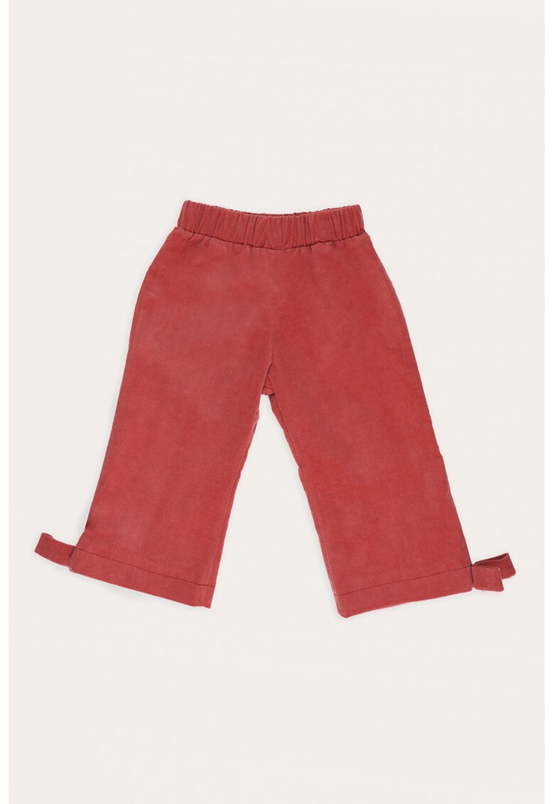 Mon Petit Jo Pantaloni crop cu striatii cayenne